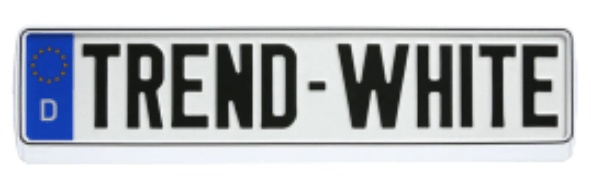 Nummernschildverst�rker Wei�