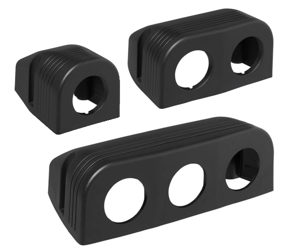 Aufbau-Geh�use f�r 12 Volt Steckdosen, USB Steckdosen, Volt und Ampere Metern